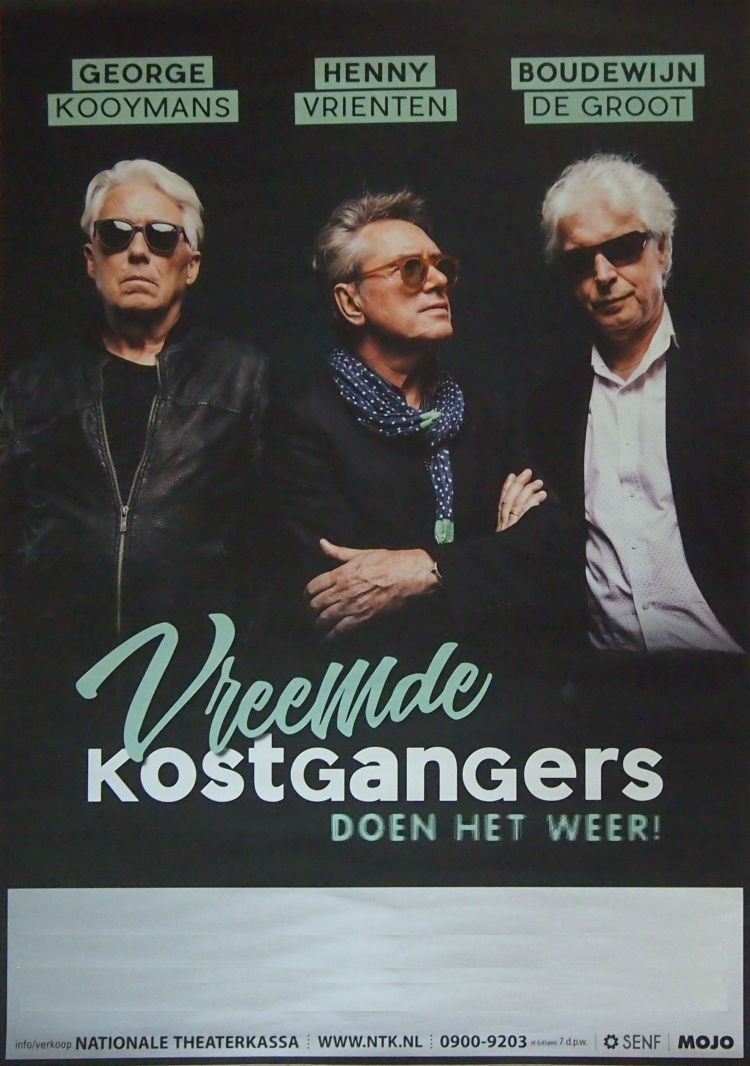 2020 Unused Vreemde Kostgangers doen het weer 2020 tour poster (Collection Edwin Knip)